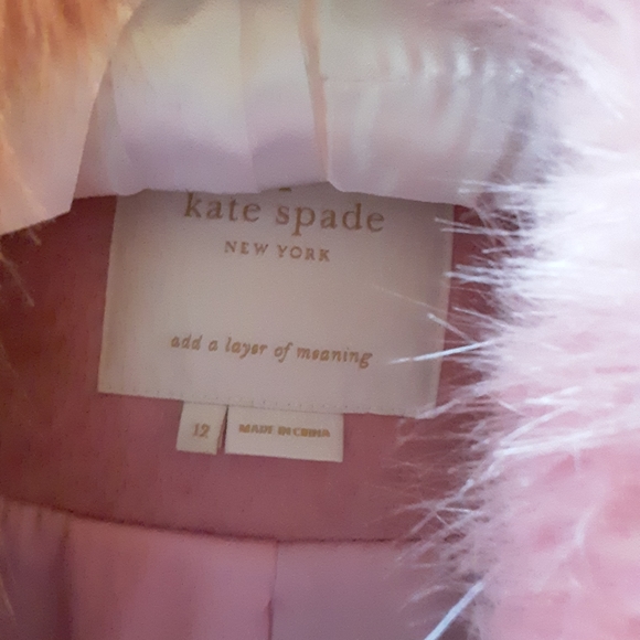 Kate Spade Pink Wool Swing Coat Price is firm - Picture 6 of 14